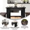 Flash Furniture Rectangle 30 in W, 46 in L, 30 in H, Pine Wood, Pinus Glabra, Black Wash XA-F-46X30-BW-GG - alternate 10